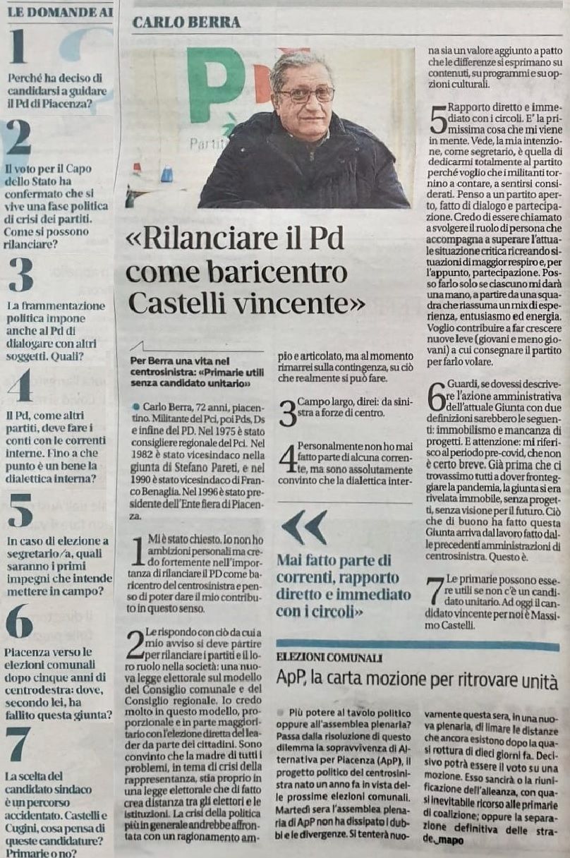 Intervista Berra